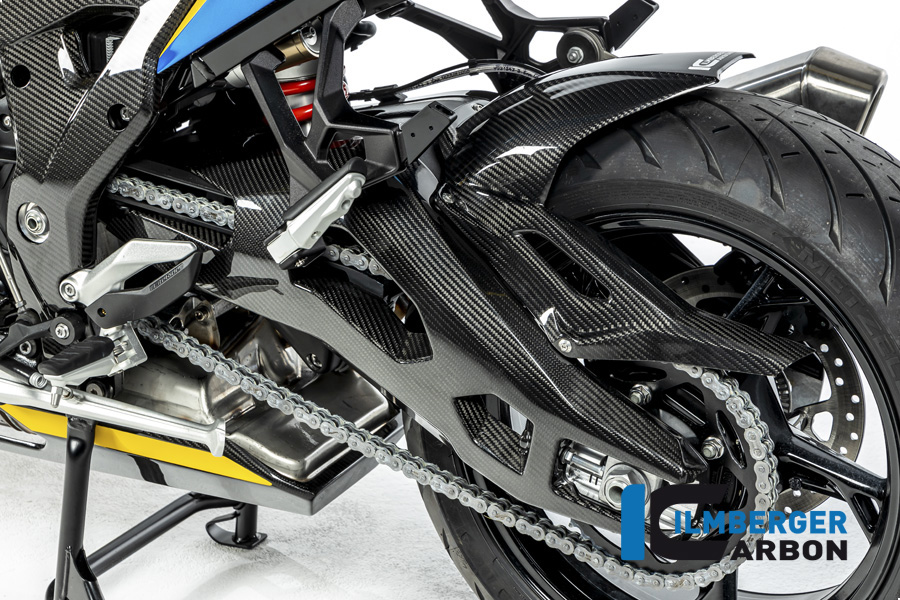 Cubierta de Basculante de Carbono Ilmberger lado izquierdo, brillante, BMW S1000XR 2020- M1000XR 2024-
