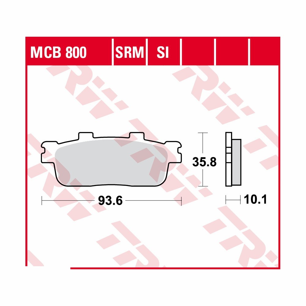 Juego de pastillas de freno TRW Allround MCB800