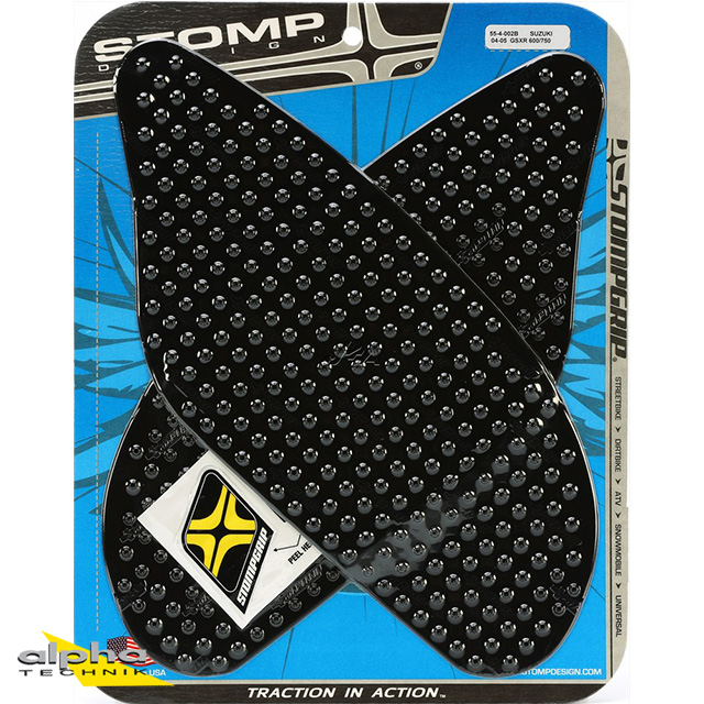 Stompgrip negro, Volcano, para Suzuki GSXR600, 750, 2004-2005