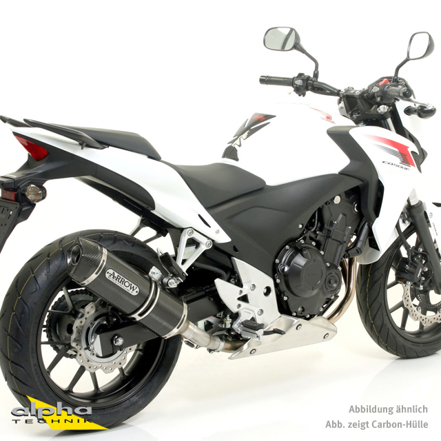 Escape ARROW RACE TECH para Honda CB500F / CBR500R / CB500X 2013- de aluminio, negro