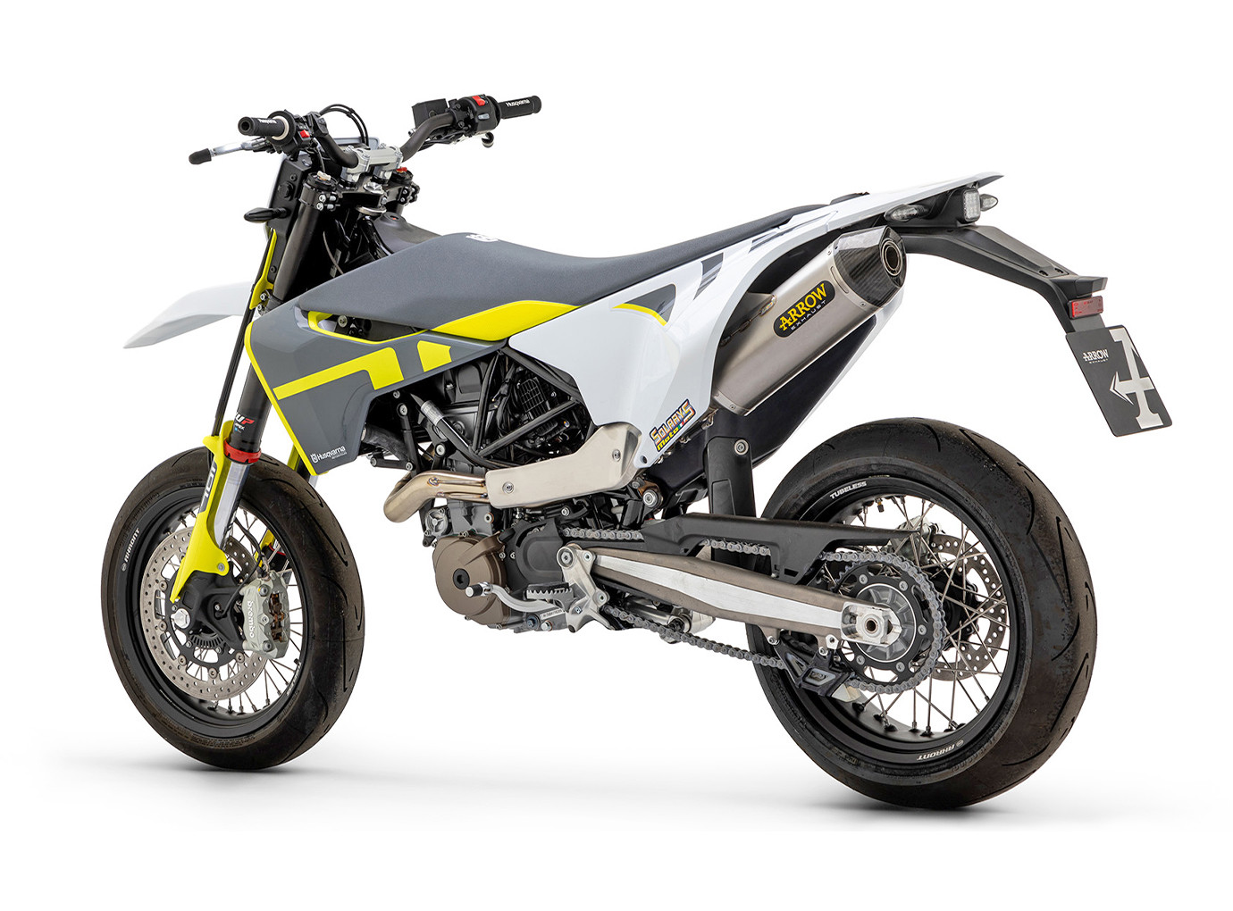 ARROW Silenciador RACE-TECH Titanio para Husqvarna 701 Enduro / Supermoto año del modelo 2017-2022
