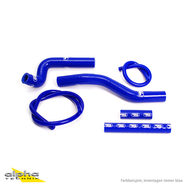 Kit de mangueras de silicona SAMCO SPORT azul para Suzuki RM125 2 tiempos, modelos 2001-2012