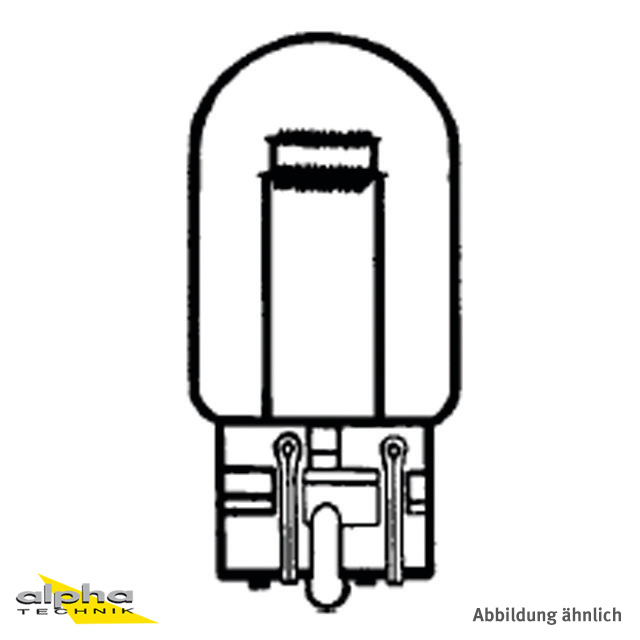 LÁMPARA 12V 21/5W, W3x16Q, Base de cristal de doble filamento