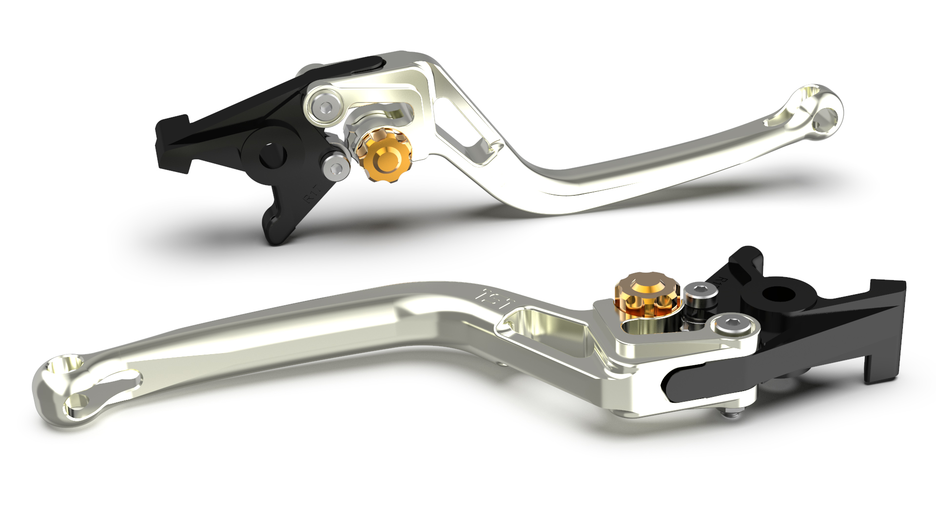Maneta de freno LSL BOW R82, plata/oro