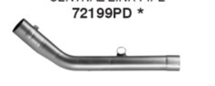 Tubo intermedio ARROW para Kove 450 Rally 2025-, sin catalizador