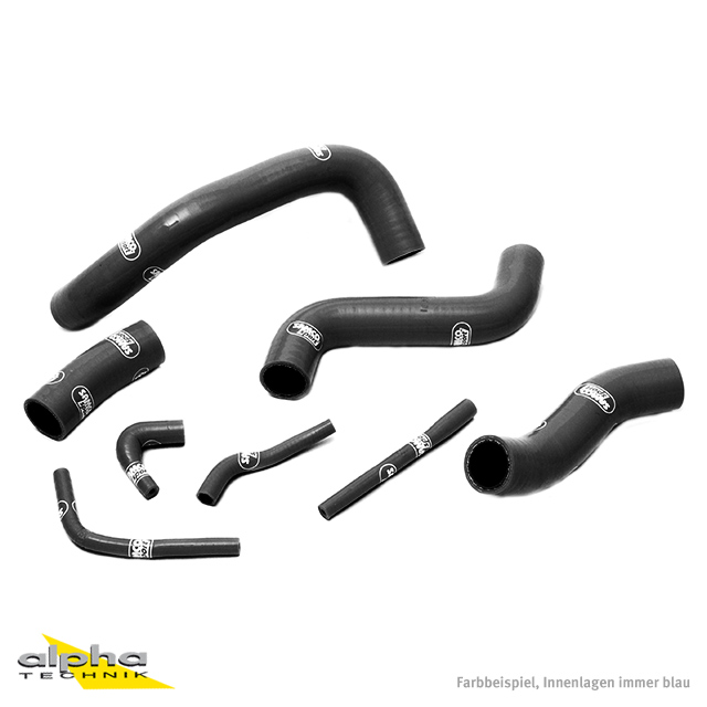 Kit de mangueras de silicona SAMCO SPORT negro para Kawasaki ZRX1100 ZRX1200 a partir del año de modelo 1997- solo para vehículos con deshielo carburador