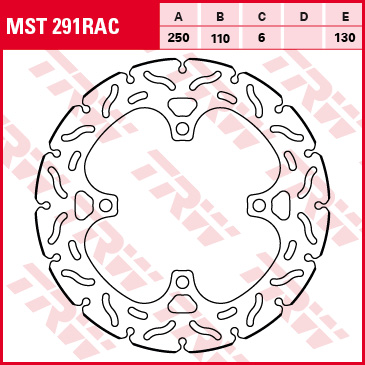 TRW Disco de freno Sportiv rígido MST291RAC
