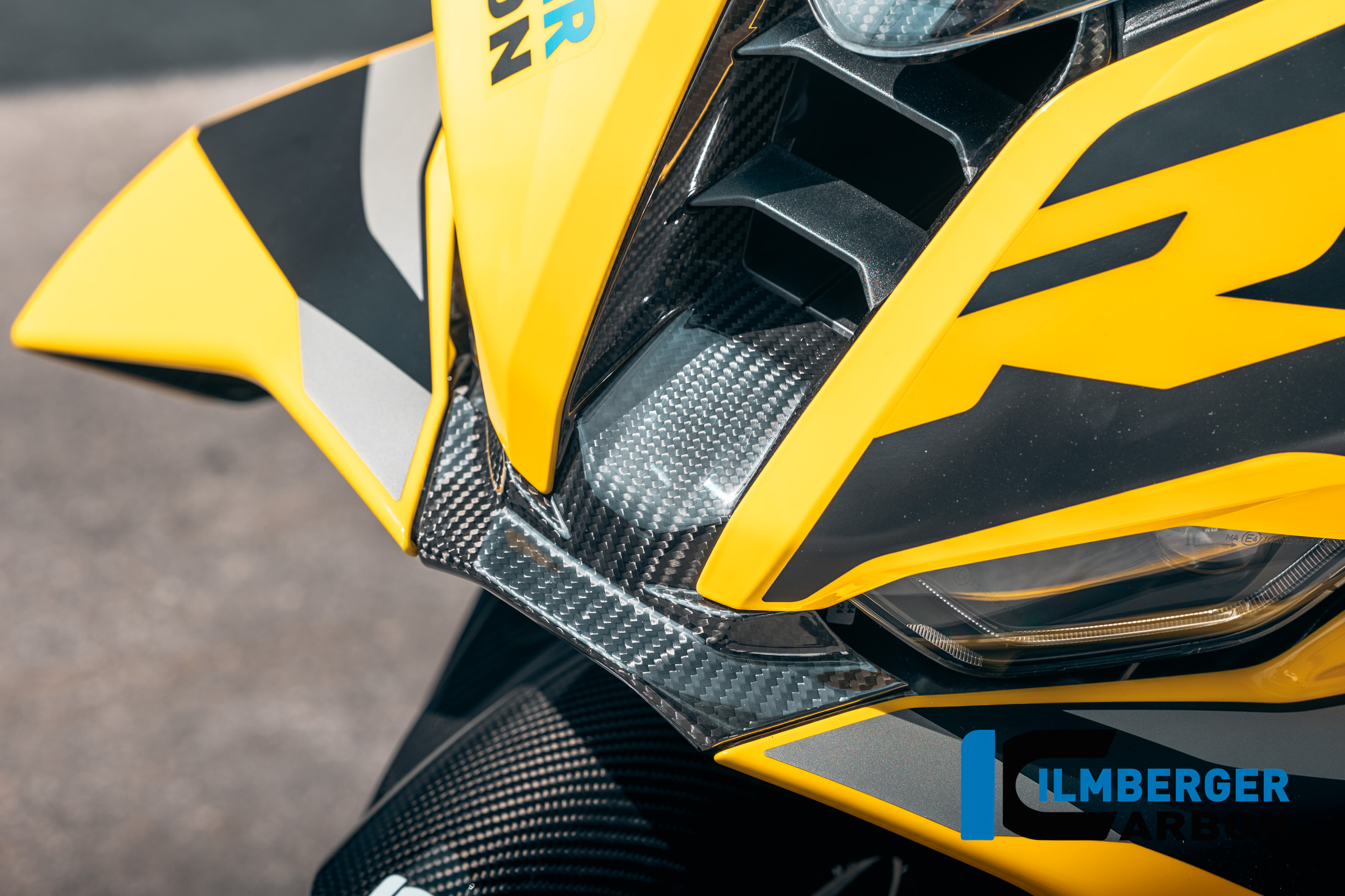 Ilmberger Entrada de aire de carbono brillante para BMW S1000RR, a partir de 2025-