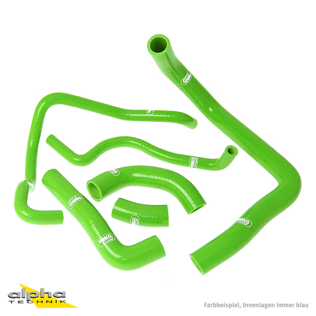 Kit de mangueras de silicona SAMCO SPORT verde para Kawasaki ZX10R años de modelo 2008-2010