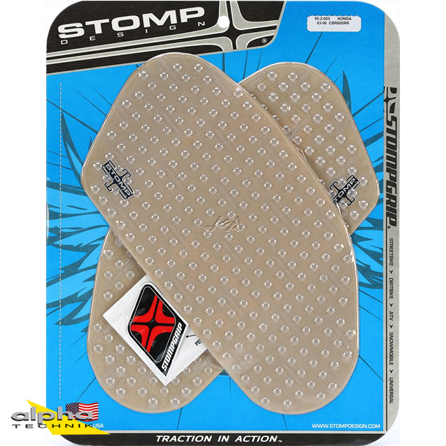 Stompgrip transparente, Volcano, para Honda CBR600RR, 2003-2006