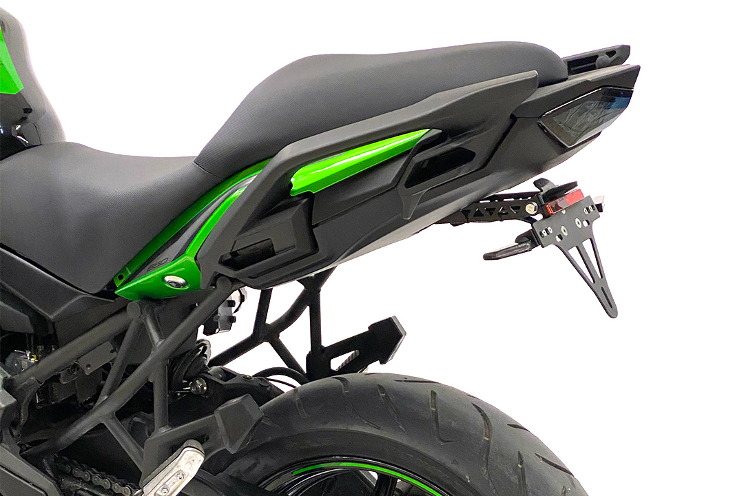 Soporte de matrícula alpha Technik para Kawasaki Versys 650, Tipo LE650E / LE650H / LE650J, a partir del año de modelo 2015-