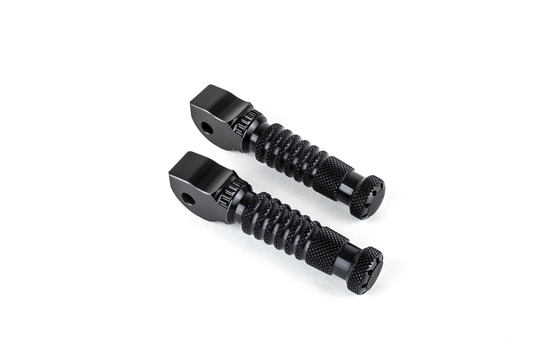 Kit de estriberas de repuesto Gilles, piloto/pasajero, negras para KTM Duke 790/890/1290 Svartpilen 401, 701