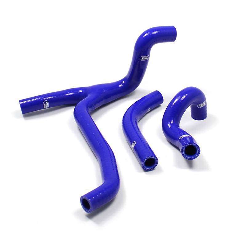 SAMCO SPORT Kit de mangueras de silicona con conexión en Y - Diseño de Competición azul para Suzuki RMZ450 Año del modelo 2015-2017