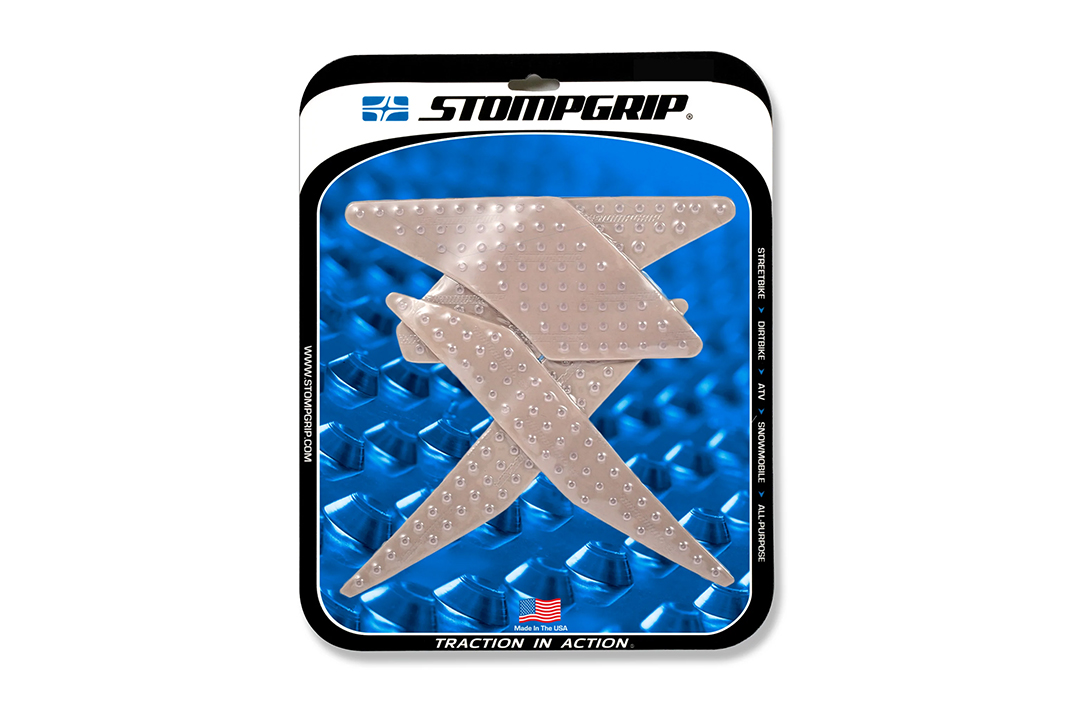 Stompgrip transparente, Volcano, para Kawasaki Z125, 2018-20