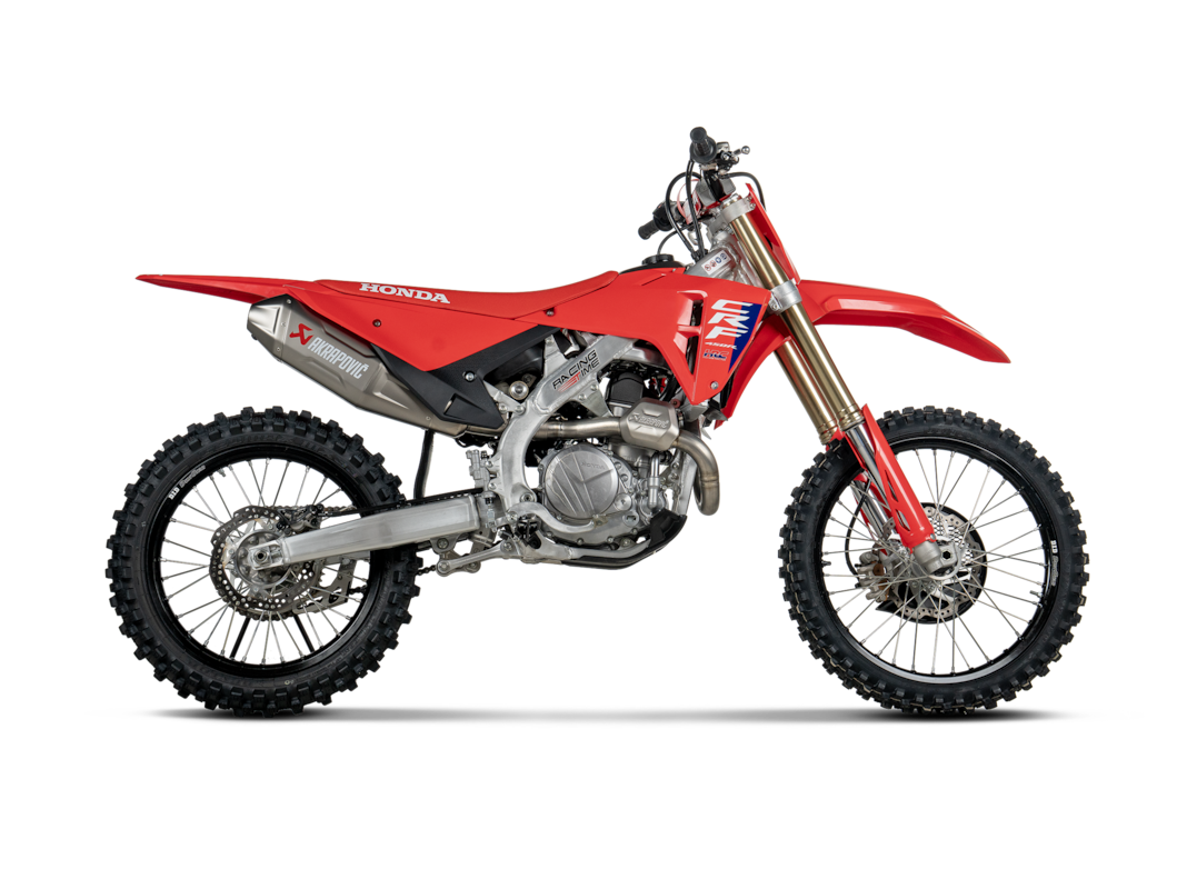 Línea Akrapovic Evolution (Titanio) sistema de escape para Honda CRF450R / CRF450RX 2025-