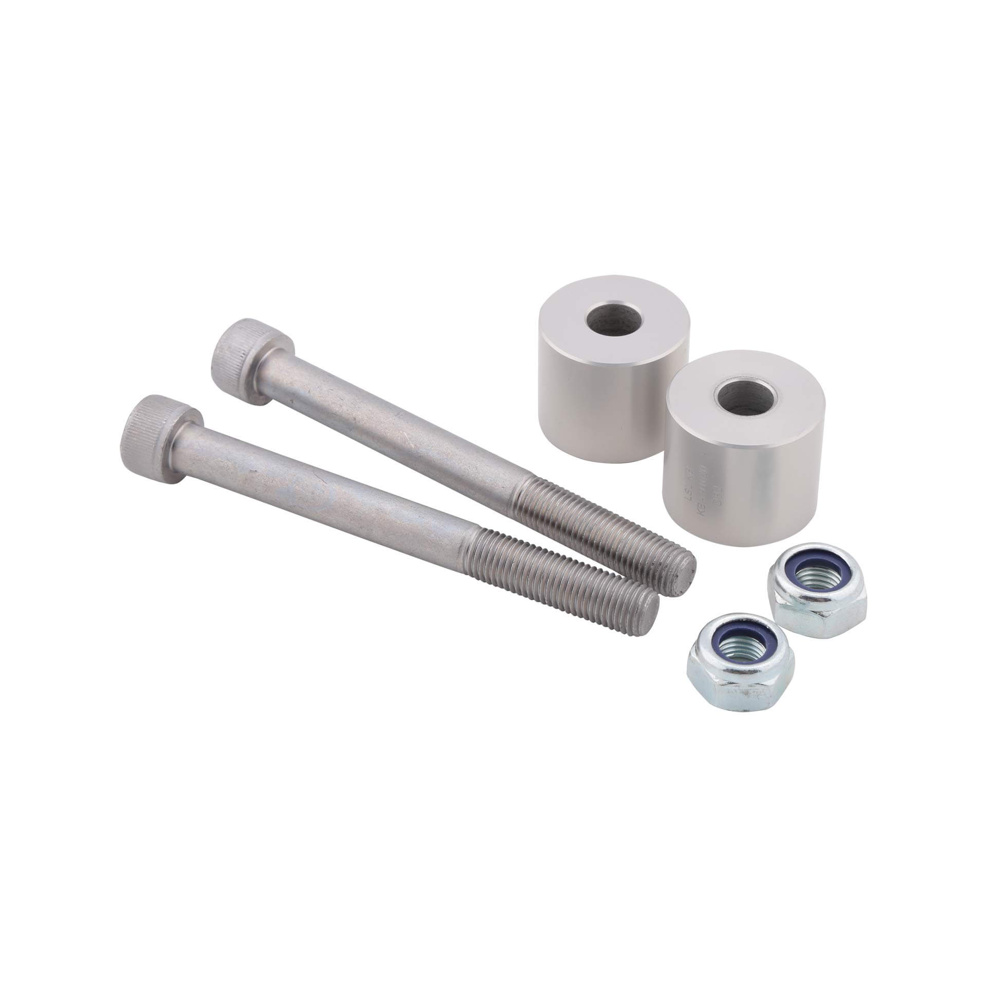 Elevador de abrazadera LSL de 25 mm, longitud de tornillo 100 mm, plata