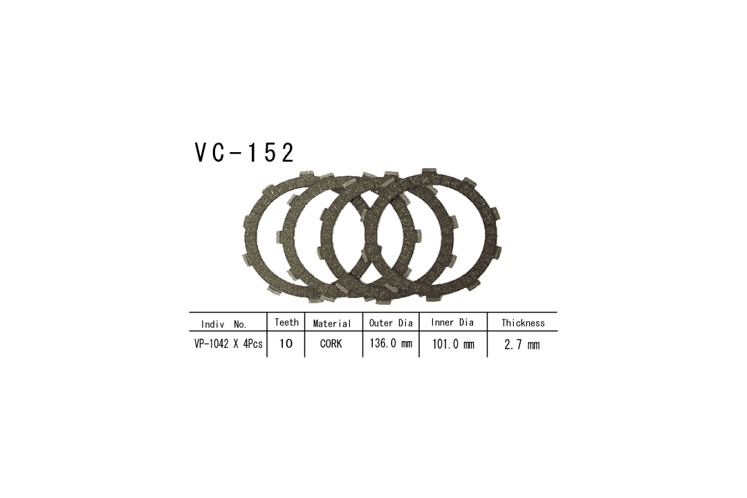 Vesrah disco de embraguen-Kit Kawasaki XL250S