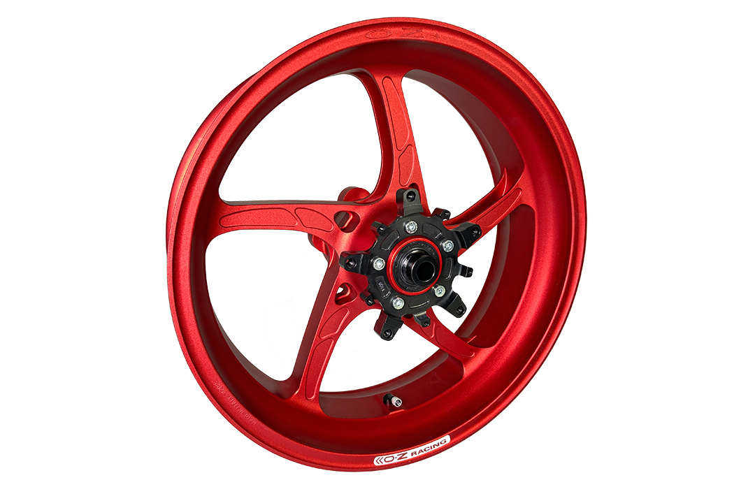 OZ Piega Kit de conversion llantas 17" forjadas en aluminio Yamaha Tenere 700, rojo mate, a partir de 2019
