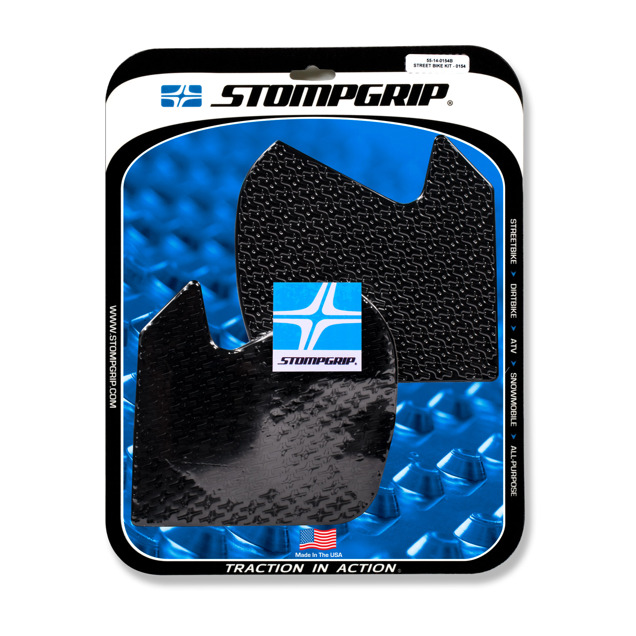 Almohadillas de tracción Stompgrip negras, para BMW G310R, 2016-2019