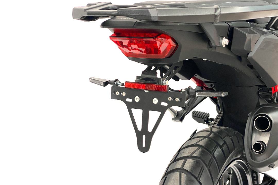 alpha Technik Soporte de matrícula para Honda CRF1100L Africa Twin, a partir del año de modelo 2020-, Tipo SD08 / SD13 / SD09 / SD14