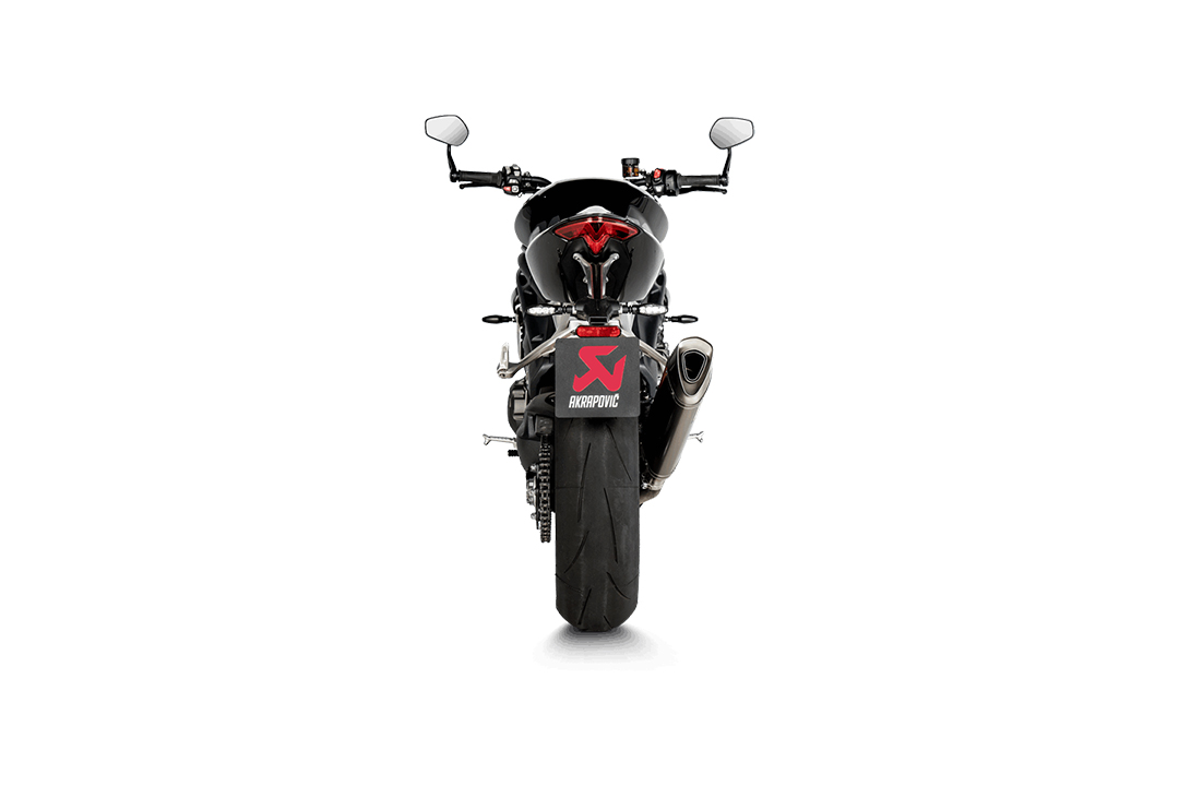 Akrapovic Slip-On Line (Titanium) sistema de escape para Triumph Speed Triple 1200 RS / RR, a partir del año de modelo 2022-