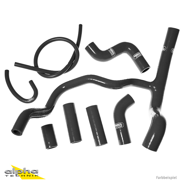 Kit de mangueras de silicona SAMCO SPORT negro para Aprilia Tuono V4 (R / RR / Factory), 2011-2025