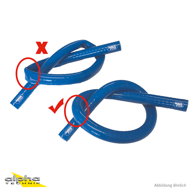 Manguera de silicona SAMCO SPORT Xtraflex azul Diámetro interior 8 mm