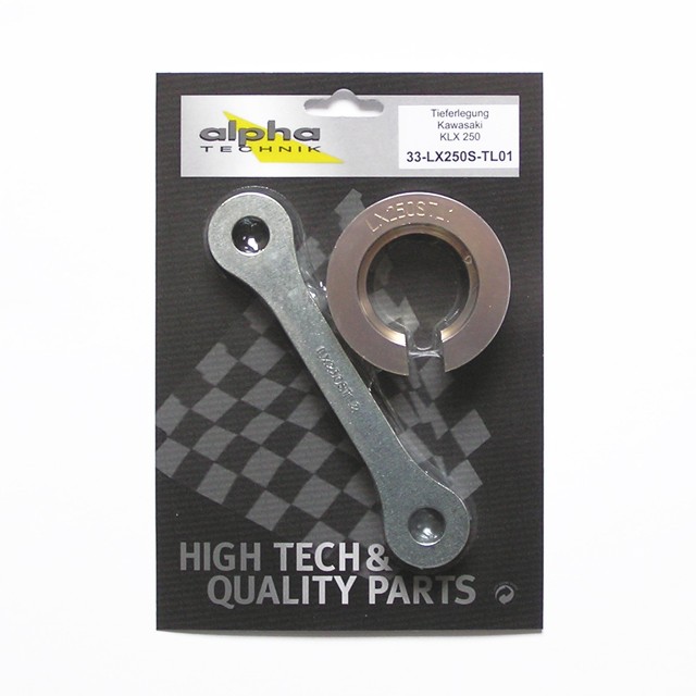 Kit de reducción de altura alpha Technik 40mm para Kawasaki KLX250; Tipo LX250S; Año de modelo 2009-