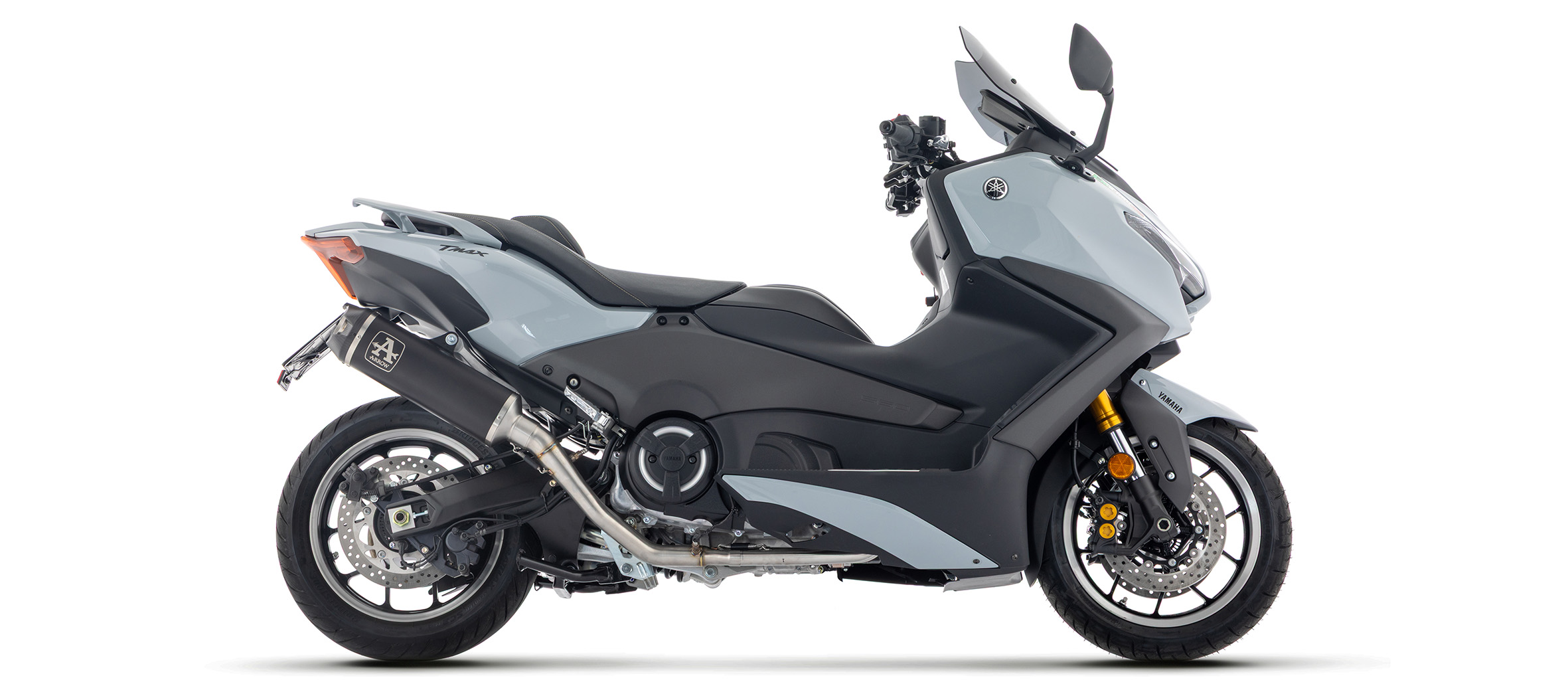 Sistema de escape completo ARROW INDY RACE DARK para Yamaha TMAX 560, 2025-