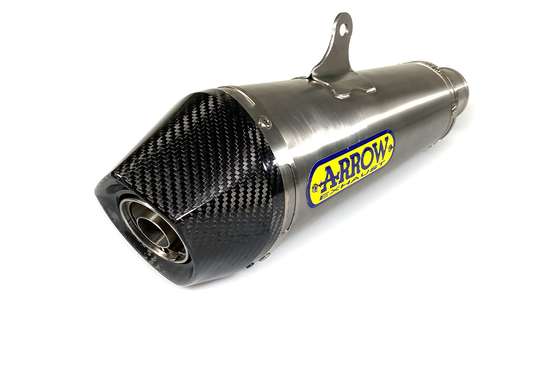 Silenciador ARROW X-KONE de acero inoxidable para Kawasaki Z650 / Ninja 650 / Versys 650 2017-2020