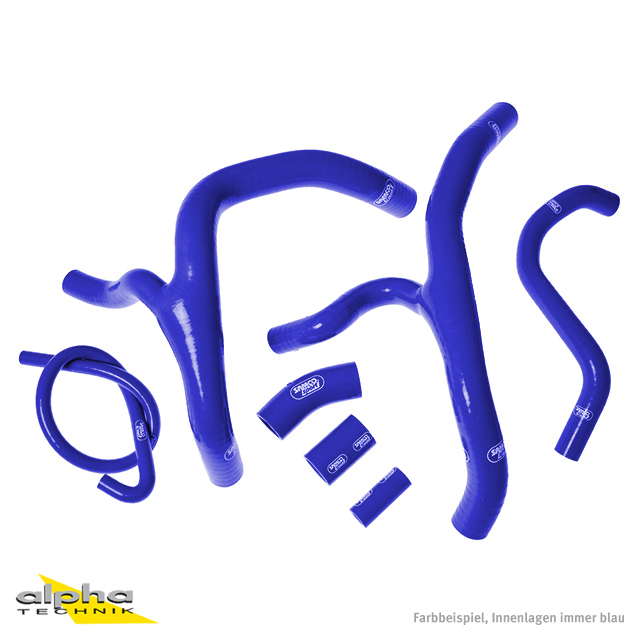Kit de mangueras de silicona SAMCO SPORT con pieza en Y - Diseño de competición azul para Honda CBR1000RR años de modelo 2012-2019
