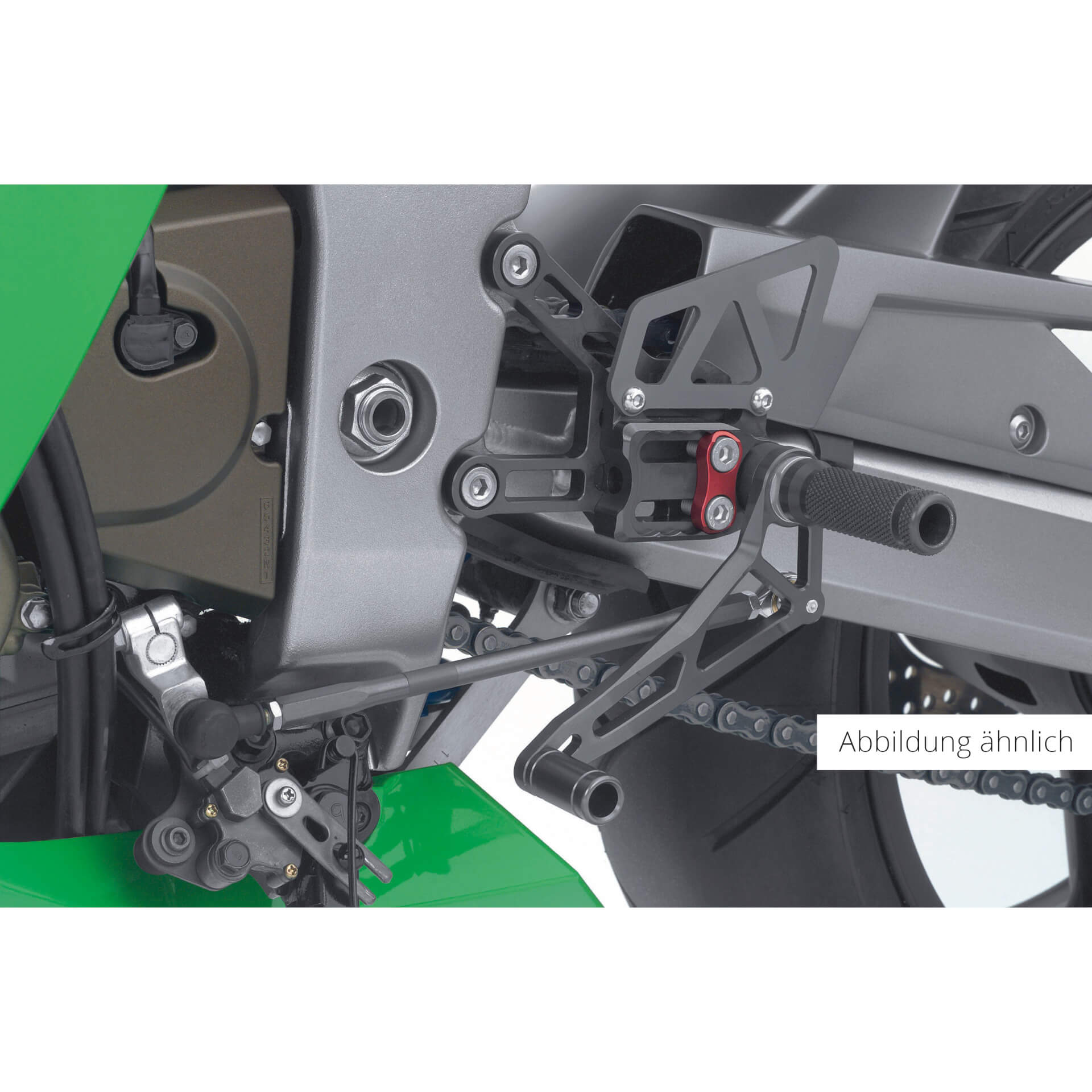 Estribera LSL 2Slide para Kawasaki ZX-6R, 1998-2002, ZX-9R, 1998-, negro-rojo