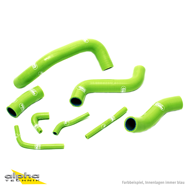 Kit de mangueras de silicona SAMCO SPORT verde para Kawasaki ZRX1100 ZRX1200 a partir del año de modelo 1997- solo para vehículos con deshielo de carburador