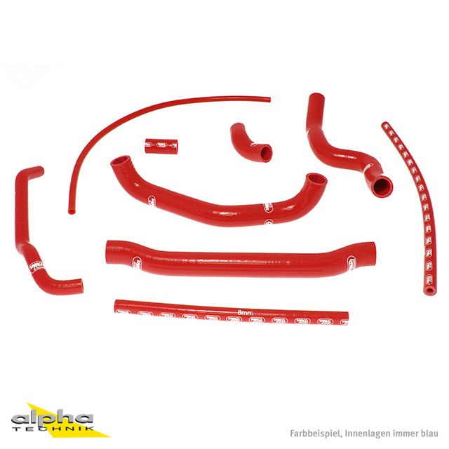 Kit de mangueras de silicona SAMCO SPORT rojo para Honda VTR1000F modelo años 1997-2006