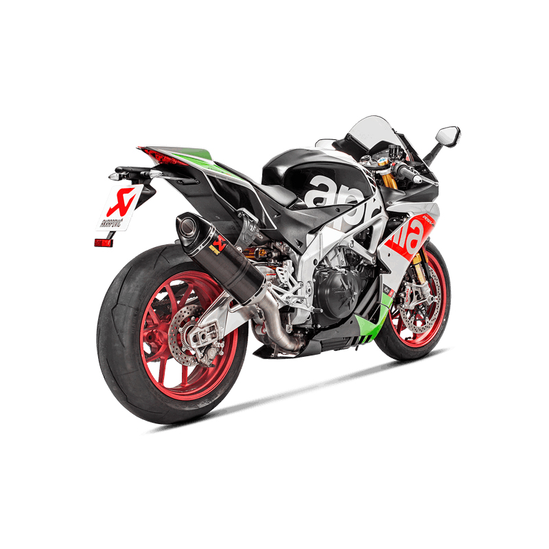 Silenciador trasero Akrapovic Slip-On Line (Carbono) para Aprilia RSV4 año modelo 2017- y TUONO V4 año modelo 2017-2020