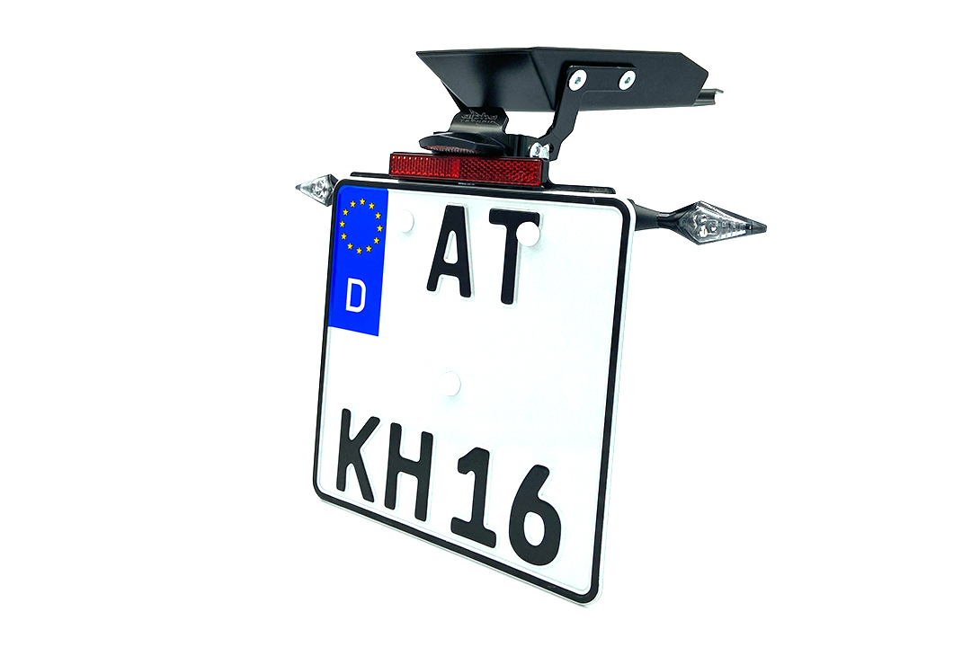 Soporte de matrícula alpha Technik para Aprilia Tuareg 660, Tipo XB / XC / XL / XM, a partir del modelo 2022-