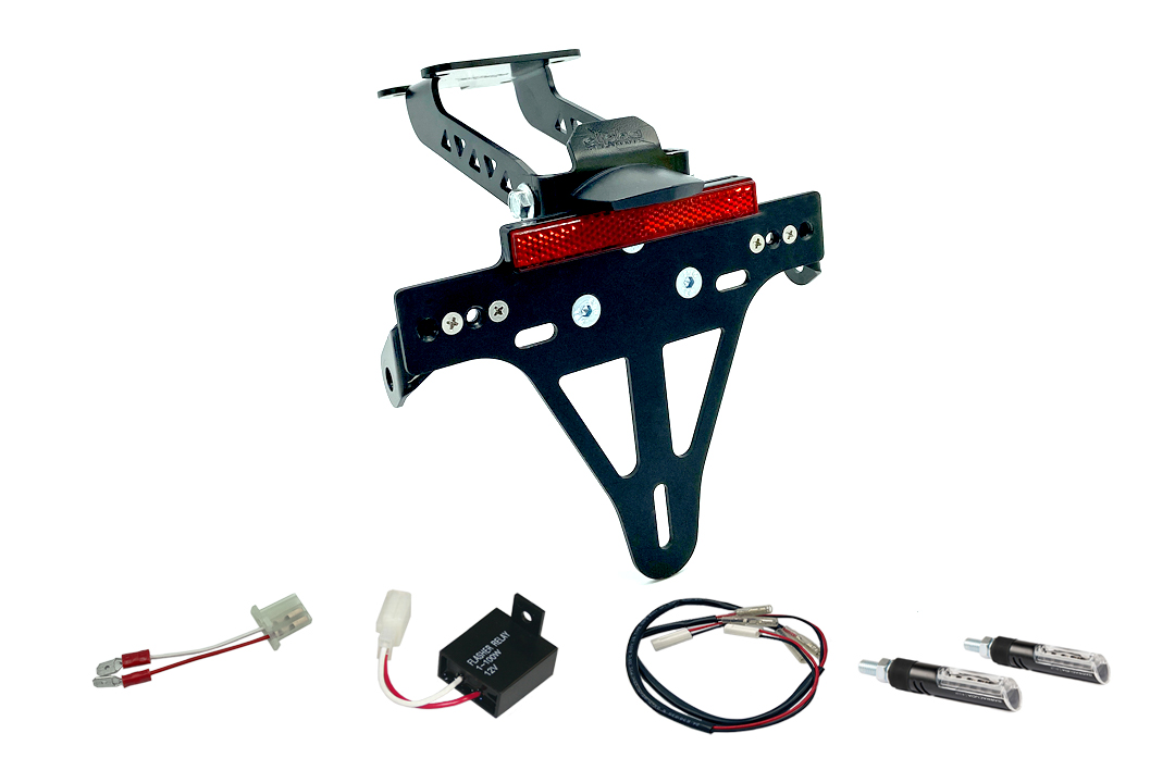 Kit Portamatrículas-luz de intermitente alpha Technik IDEA para Yamaha YZF-125R a partir del modelo del año 2019 (Trasero)