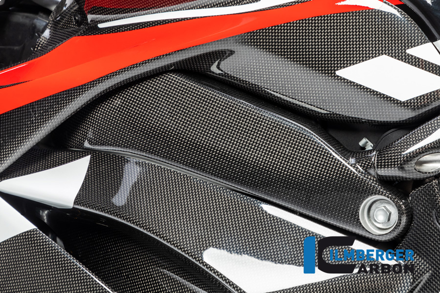 Tapa de carbono Ilmberger chasis lado izquierdo brillante para Ducati Panigale V4 / V4S a partir de 2018