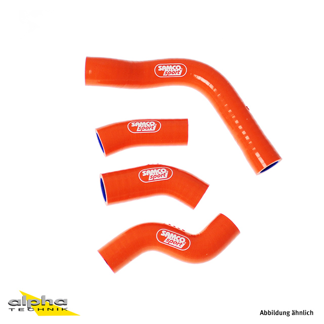 Kit de mangueras de silicona SAMCO SPORT Diseño OEM naranja para KTM 250 SX-F 250 XC-F 350 SX-F 350 XC-F Husqvarna FC250 FC350 año de modelo 2011-2015