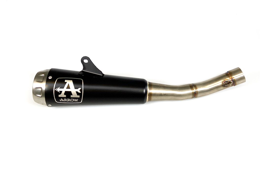 ARROW Escape DARK PRO-RACE Acero inoxidable negro para Yamaha YZF-R125 a partir del año de modelo 2019- y para MT125 a partir del año de modelo 2019-