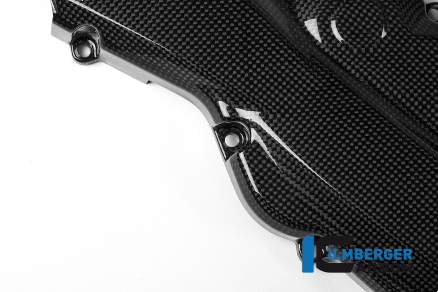 Cubierta de carbono Ilmberger correa dentada horizontal brillante, Carbono