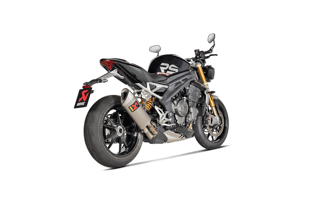 Akrapovic Slip-On Line (Titanium) sistema de escape para Triumph Speed Triple 1200 RS / RR, a partir del año de modelo 2022-