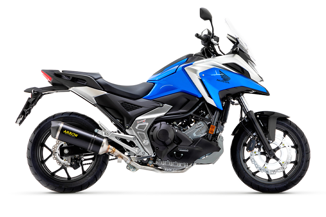 ARROW Escape DARK RACE TECH para Honda NC700X 2021-, Aluminio negro