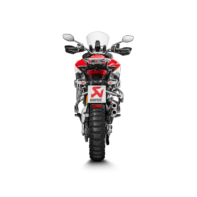 Escape Akrapovic Slip-On Line (Titanio) para Ducati Multistrada 1200 Enduro 2017-2018, Multistrada 1260 Enduro 2019-2020, Multistrada 950/950S 2017-2020