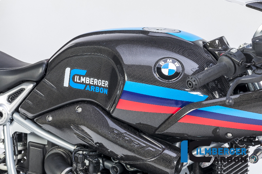Cubierta de carbono Ilmberger en la parte chasistrasera lado derecho, brillante, BMW R nineT 2014-2017, R nineT Racer, Scrambler, Urban GS 2016-