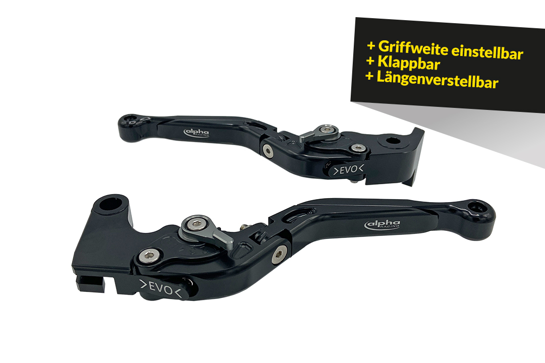 Hebel Set EVO schwarz, für Kawasaki Z900/ Versys 650
