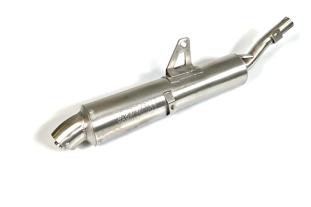 ARROW Escape RACING para Suzuki DR350S año 1990-1995, Acero Inoxidable