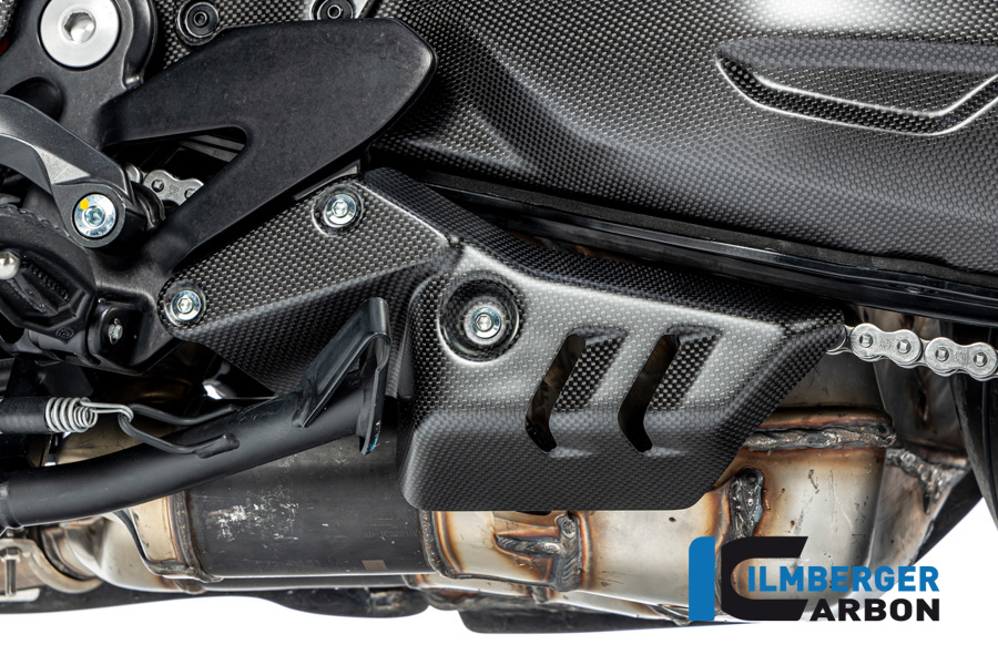 Cubierta de Escape de Carbono Ilmberger lado izquierdo para Ducati Diavel V4 a partir del año modelo 2023- , mate