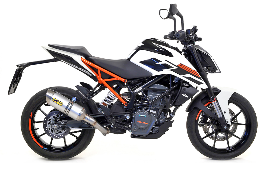 ARROW Escape THUNDER Aluminio con tapa de acero inoxidable para KTM 125RC / 390RC / 125 DUKE / 390 DUKE 2017-2020