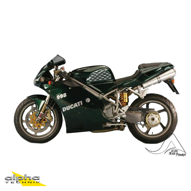 Stompgrip negro, Volcano, para Ducati 748 (R, S, SPS), 2000-2003, 996 (R, S, SPS), 2000-2001, 998 (R, S), 2002